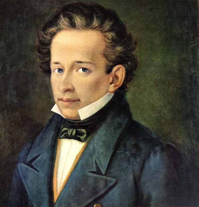 Portrait of Giacomo Leopardi