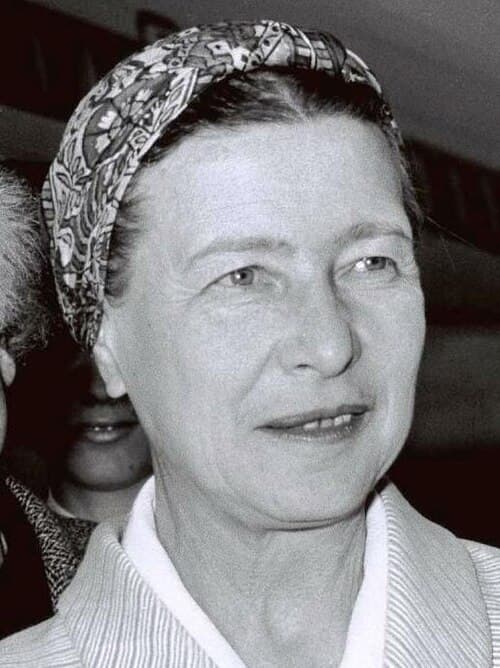 Portrait of Simone de Beauvoir