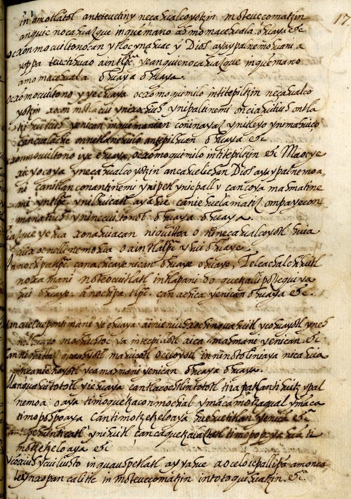 Cantares mexicanos y otros opúsculos, MS 1628 bis, Biblioteca Nacional de México, Fondo Reservado